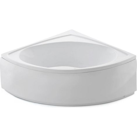 Baignoire d’angle avec tablier Giuseppe 120x120x60cm- 130x130x60cm- 140x140x60cm - Dimensions: 120x120x60cm - Siphon: Sans (1/3)