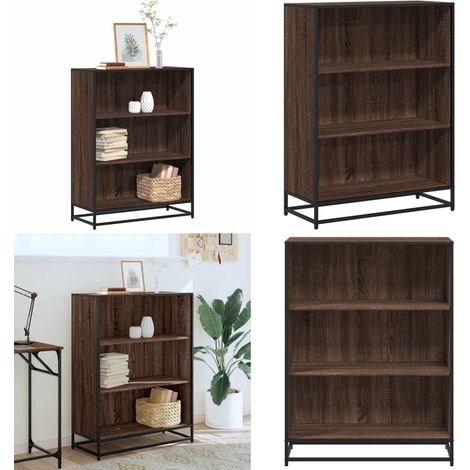 vidaXL Bibliothèque chêne marron 80,5x35x107,5 cm bois d'ingénierie (1/5)