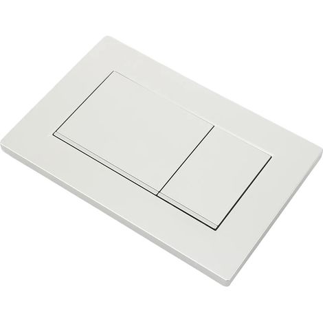 Accionador de doble descarga, compatible con botones redondos/cuadrados, rendimiento fiable, blanco B (1/2)