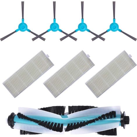 Kit de repuestos esenciales para Conga 1290 y 1390. Kit de accesorios de repuesto para la aspiradora robot Conga con cepillo lateral, cepillo principal y filtro. (1/4)