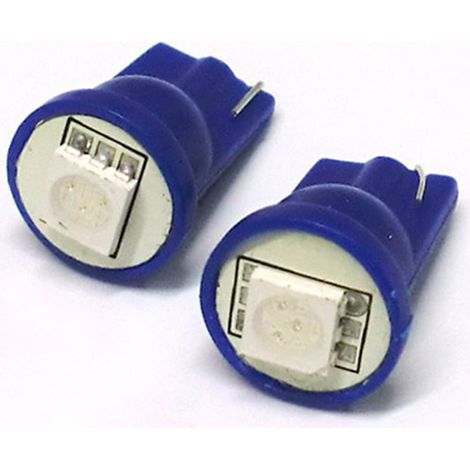 Lampada Led T10 W5W 1 Smd Blue Blu Luci Posizione 12V (1/2)