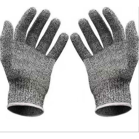 Gants de Travail résistants aux coupures NiveauTriomphe 5 Gants de sécurité pour Homme Gants Anti-coupures pour Cuisine Boucher Travail extérieur (L) (1/5)