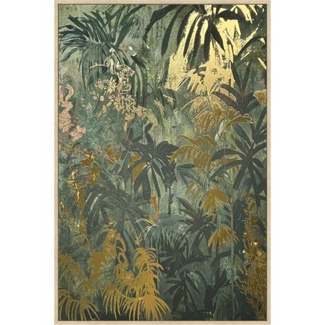Mömax Keilrahmenbild Lotta Grün/Gold/Natur ca. 60x90cm (1/2)