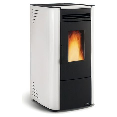 STUFA A PELLET 'KETTY 5.0' 6,5 kW - colore bianco