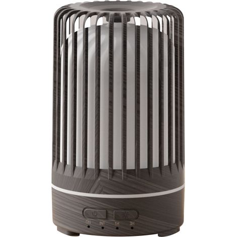 Diffuseur d'huiles essentielles imitation bois avec télécommande, capacité 150 ml, silencieux et doté d'une veilleuse. (1/4)