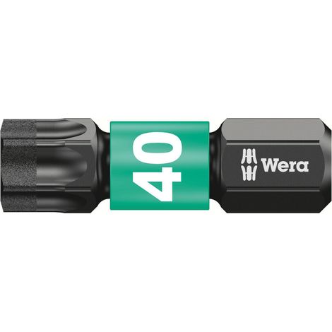 Bit 867/1 IMP DC T40 L.25mm 1/4 Zoll C6,3 Impaktor,DC WERA 10 Stk (1/5)