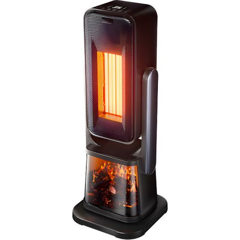 Radiador eléctrico abrila Simoneta negro 2000 W compacto