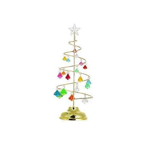 Sapin de Noël décoratif en métal avec guirlande lumineuse LED et boule étoilée, décoration de table de Noël avec guirlande lumineuse LED, décoration de Noël pour la maison et la chambre. (1/5)