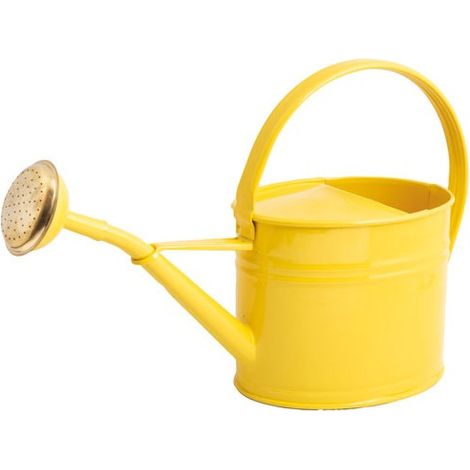 Arrosoir ovale GUILLOUARD 1,75 L acier galvanisé jaune citron (1/3)