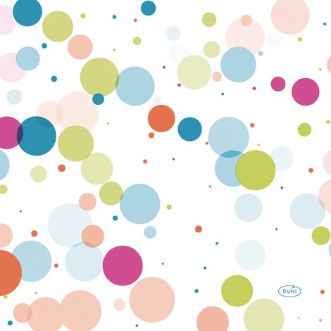 Duni Servietten Bubbles Multi 33 x 33 cm - 20er Pack Serviette