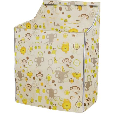 Housse pour lave-linge/sèche-linge à chargement frontal ou par le haut, avec fermeture éclair, dimensions : L 74 cm x P 71 cm x H 102 cm (illustration) (1/5)