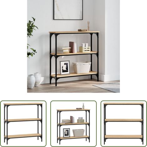Holzwerkstoff - Konsolentisch Sonoma-Eiche 75 x 22,5 x 75 cm Holzwerkstoff (1/5)