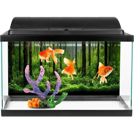 Papier décoratif adhésif PVC pour fond de réservoir de forêt sous-marine (6130cm) (1/5)