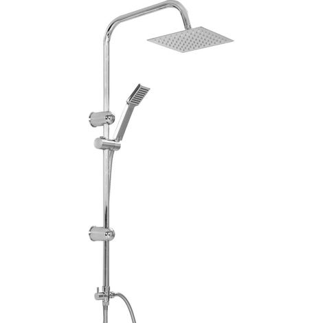 Juego de ducha doble con ducha de mano cabezal de ducha cuadrado orientable para baño doméstico uso interior 95 cm 020003785