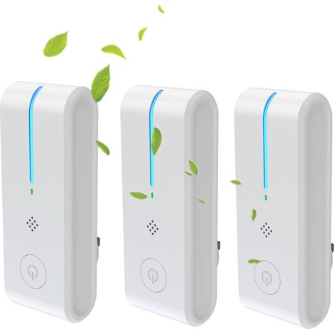 Purificatore d'aria per ufficio, purificatore d'aria con spina, purificatore d'aria a ioni negativi con spina in 4 pezzi, ionizzatore, generatore per ufficio (1/5)
