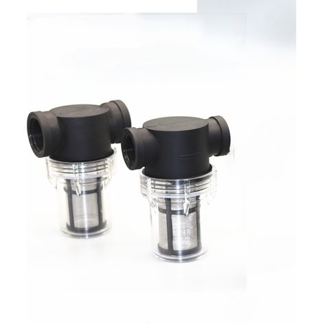 Confezione da 2 Rubinetti di Collegamento Serbatoio da 1000 Litri, Giunto per Tubo Flessibile da Giardino per Collettori di Acqua Piovana con Funzione Filtro, Adattatore Serbatoio Acqua IBC S60x6 (Fil