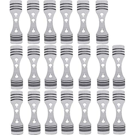 20 pièces centrage mèche bougie métal, support acier inoxydable pour fabrication bougie DIY (argenté) (1/5)