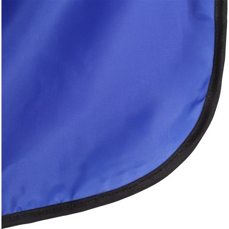 Cape de coiffure professionnelle pour salon de coiffure, blouse de coupe de cheveux, tablier de barbier, outil de coiffure (bleu) (1/5)
