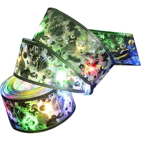 Guirlande lumineuse ruban décoratif LED féerique multicolore économique pour sapin Noël déco festive intérieure (1/4)