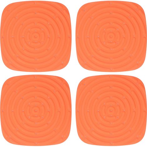 Tapis de nidification de poulet lavable, 4 pièces, boîte pour pondre des œufs, Orange