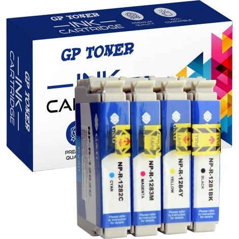 4 cartouches d'encre pour Epson GP-E1285CMYK (1/5)
