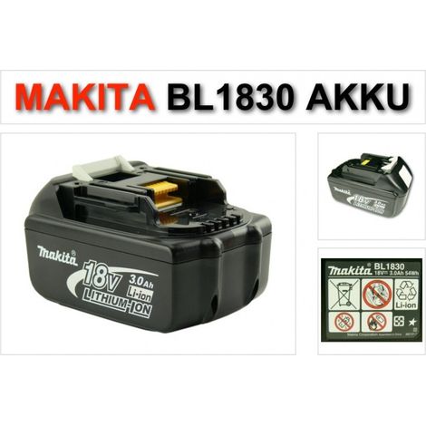 Makita Akkupack 18V 3,0Ah BL1830B (1/5)
