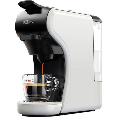 Macchina da caffè Hibrew H1A bianca compatta 19 bar