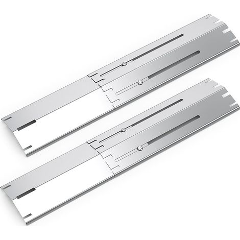Plaque chauffante universelle 34-53,3 cm réglable - Remplacement diffuseur chaleur gril gaz - Acier inoxydable - Compatible plupart modèles (1/5)