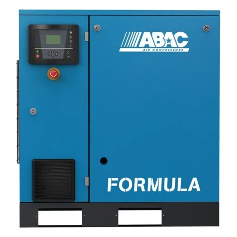 Abac – Compresseur à vis vitesse variable 15hp 11kW – Pression 13 Bar – Débit 15,8 à 109,4 m3/h – Moteur à entraînement direct