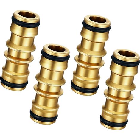 4 Raccords 1 2 Pouce pour Tuyau Arrosage Jardin, Adaptateur Robinet avec Connexion Flexible pour Système Irrigation et Distribution Eau (1/5)