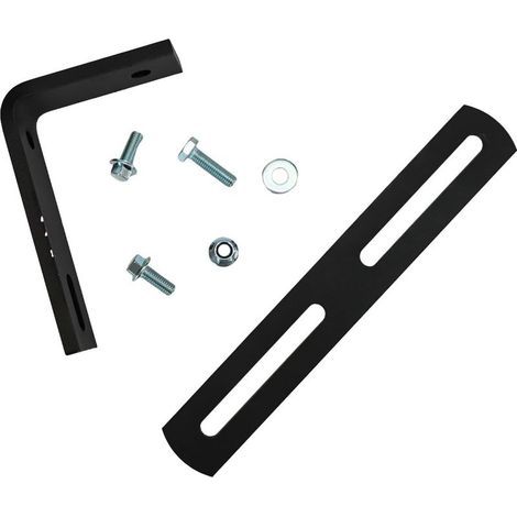 Kit de support de moniteur réglable, support d'affichage pour tondeuse à gazon, support de console ronde, support de réduction des vibrations, support d'écran de tracteur, support en métal robuste (1/5)