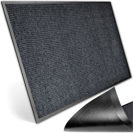 Tapis d'entrée 40x60 cm Seila gris (1/5)