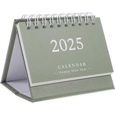 Calendrier familial quotidien, calendrier sur pied, calendrier mensuel décoratif pour la maison-9.50X7.50X7.00CM-Green (1/4)