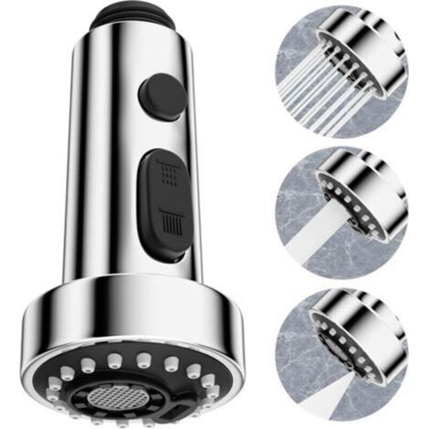 Rubinetto da cucina a 3 modalità di ricambio, doccetta estraibile per miscelatore universale da cucina G1/2, rubinetto da cucina girevole a 360°, doccetta estraibile di ricambio per lavello da cucina
