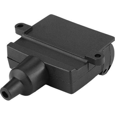 Adaptateur de câblage prise socle plastique 7 broches pour remorque semi-remorque (1/5)