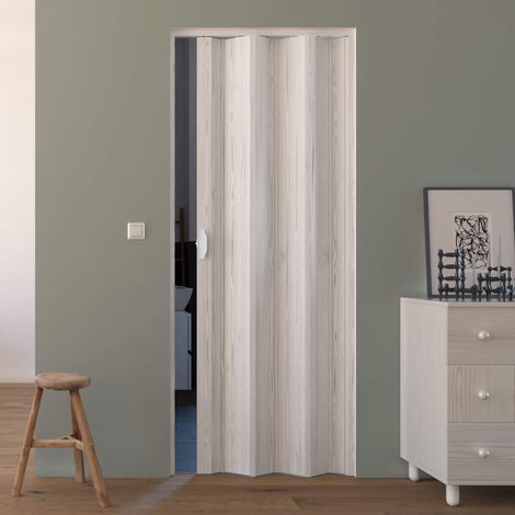 Porta a Soffietto da Interno 83x214 cm in PVC Saba Caroline Pino Bianco (1/3)