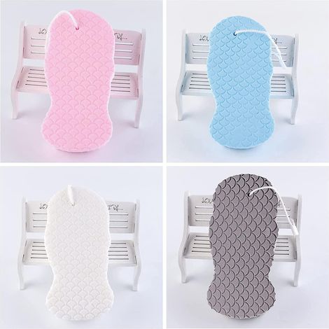 Ensemble de 4 éponges de bain ultra douces, pour exfolier délicatement le corps et utiliser sous la douche. (1/5)