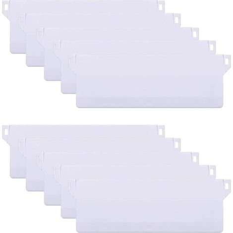 Shining House – Plaque de lestage pour store californien – Lot de 10 pièces 127mm – Plastique durable – Facile à installer – Pour stores verticaux blancs - 10PCS (1/5)