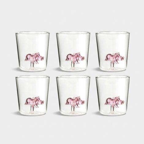 Set de 6 verres design en verre Made in Italy Dodù (1/2)