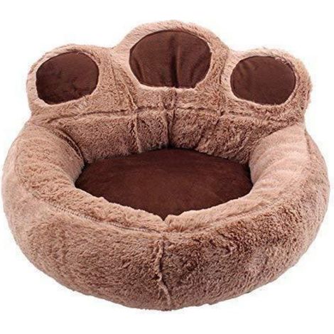 Hundebett Bärentatze abnehmbar waschbar Indoor Outdoor M 68x62cm Kaffee