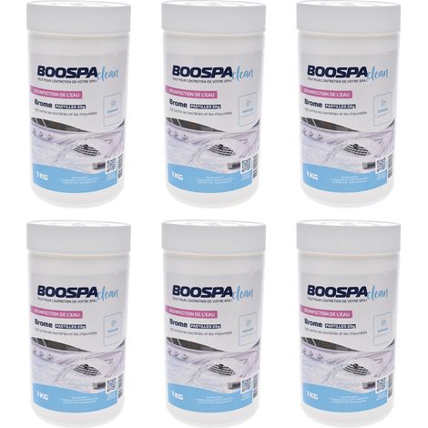 Lot de 6 boîtes de Brome Spa 1kg, pastilles de 20g (1/2)