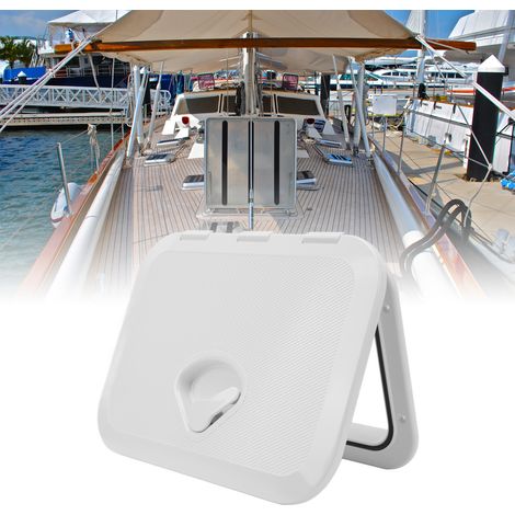 Lukenabdeckung für Schiffe, Yachten und Wohnmobile, 10-5/8" x 14-3/4" (270 x 375 mm), weiß. (1/5)