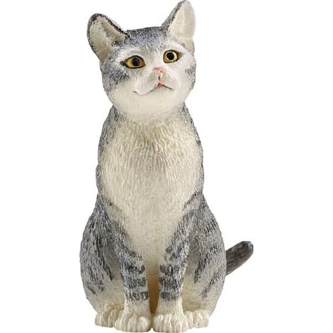 Chat assis miniature SCHLEICH 13771SCH (1/2)