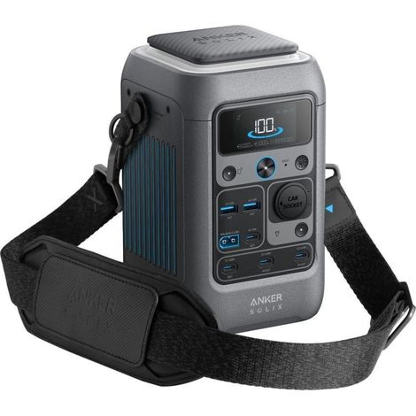 Anker SOLIX C300X DC Batteria Portatile con Cinghia - 90 000 mAh (288Wh), Uscita CC 300W