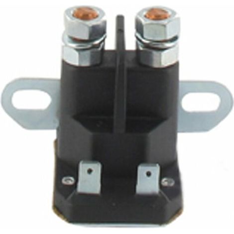 Relais Solénoïde - 1 Pièce - 65 mm - 2 Bornes 8 mm - Pour Tracteur Tondeuse - Dimensions 65x60x70 mm