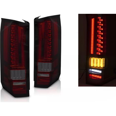 Paire de feux arriere VW Crafter de 17-24 FULL LED DYN Rouge Fume-42044735 (1/4)