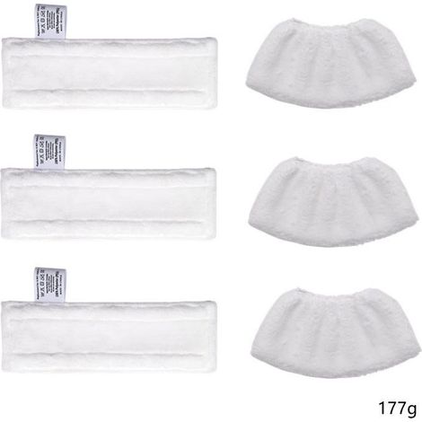Kit de nettoyage de remplacement pour nettoyeurs vapeur Karcher SC1, SC2, SC3, SC4 et SC5 - 2 x 3 pièces (1/5)