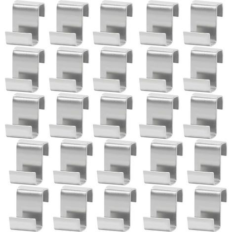 25 Stück Z-Clips aus Edelstahl für Gewächshausglas – Z-Clips zur Befestigung von Fenstern und Glas