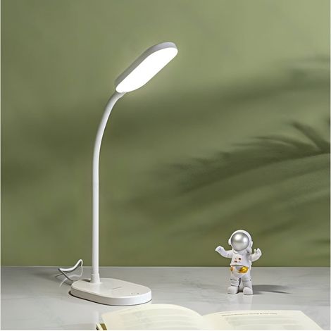 Lampe de Bureau LED Col Flexible Rechargeable USB Idéal Pour Étude et Travail Quotidien