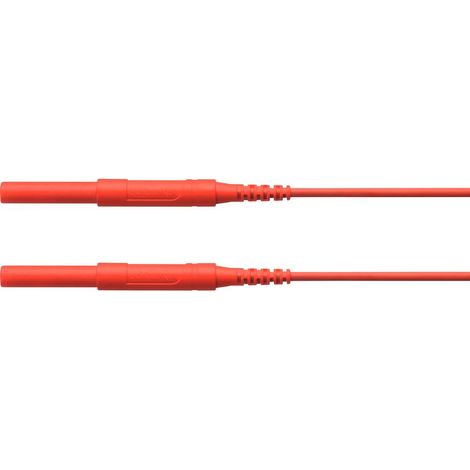 Schützinger HSPL 8568 / AWG16 / 100 / RT Cordon de mesure de sécurité mâle 4 mm mâle 4 mm rouge 1 pc(s) (1/2)